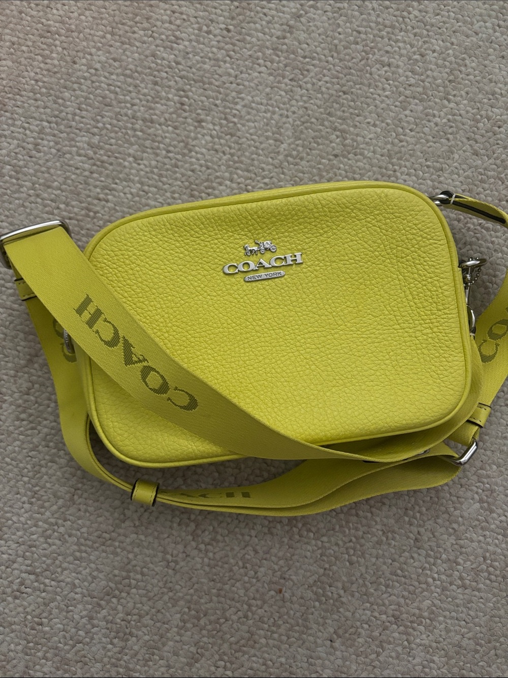 COACH neon mini Jamie camera bag